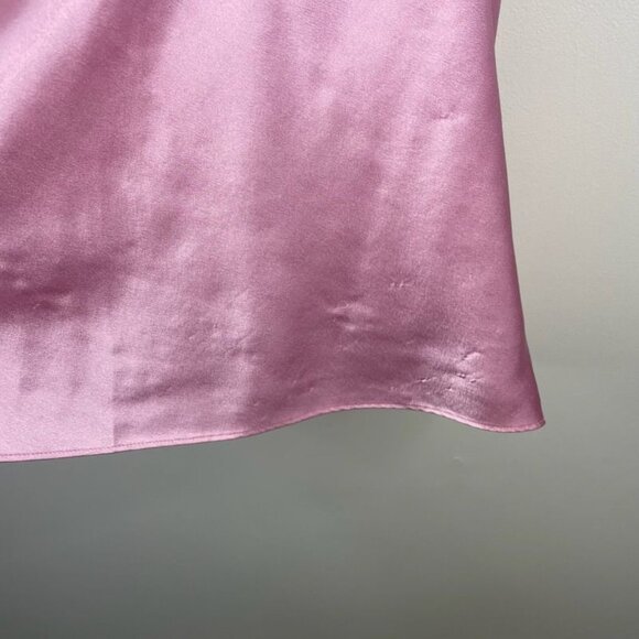 Oscar De La Renta Vintage Silky Coquette Cami Tank Large Lace Trim Satin Layer - Picture 5 of 8